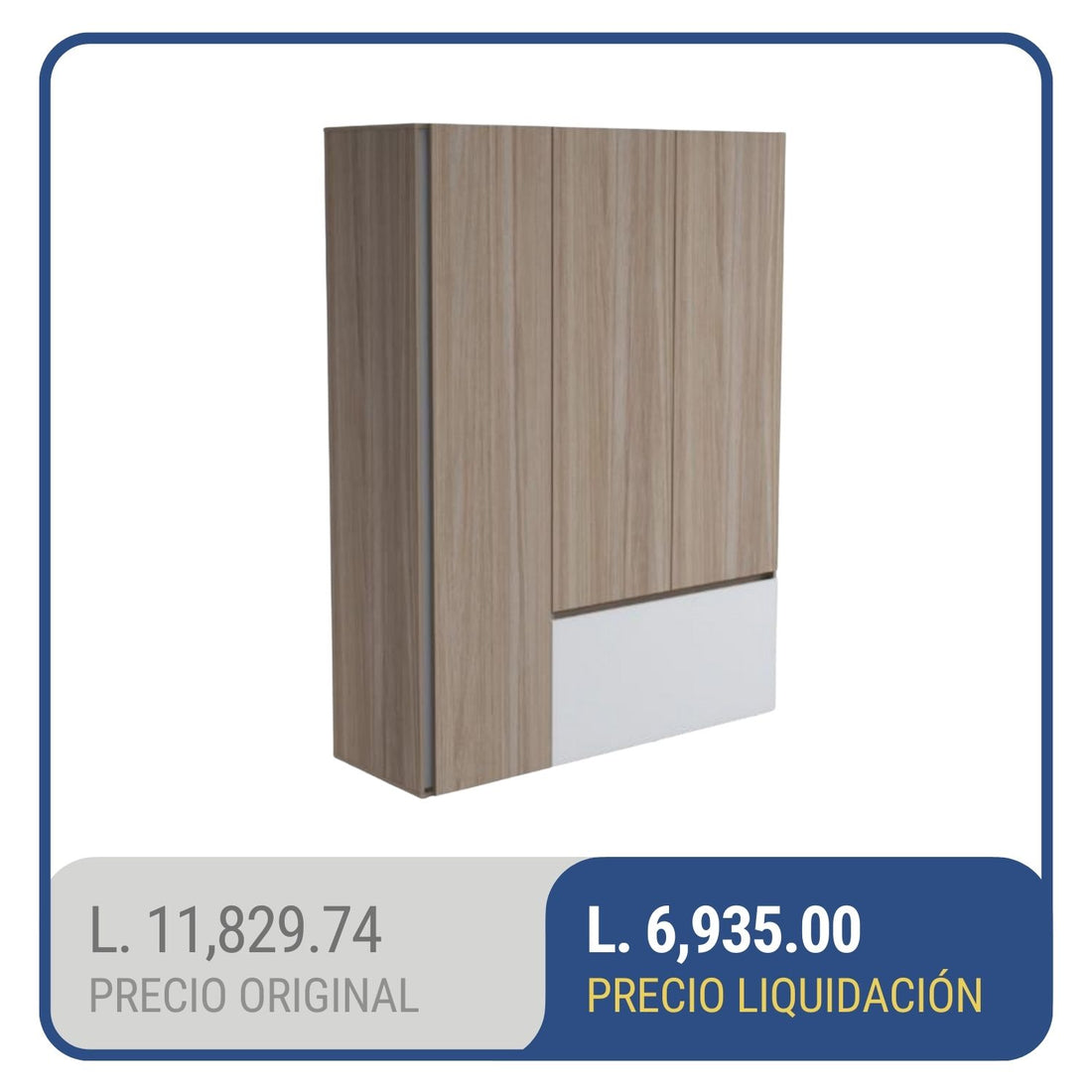 Ropero 3 Puertas + Gaveta