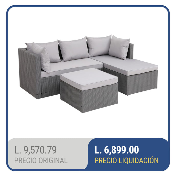 Sofá de Exterior de Mimbre