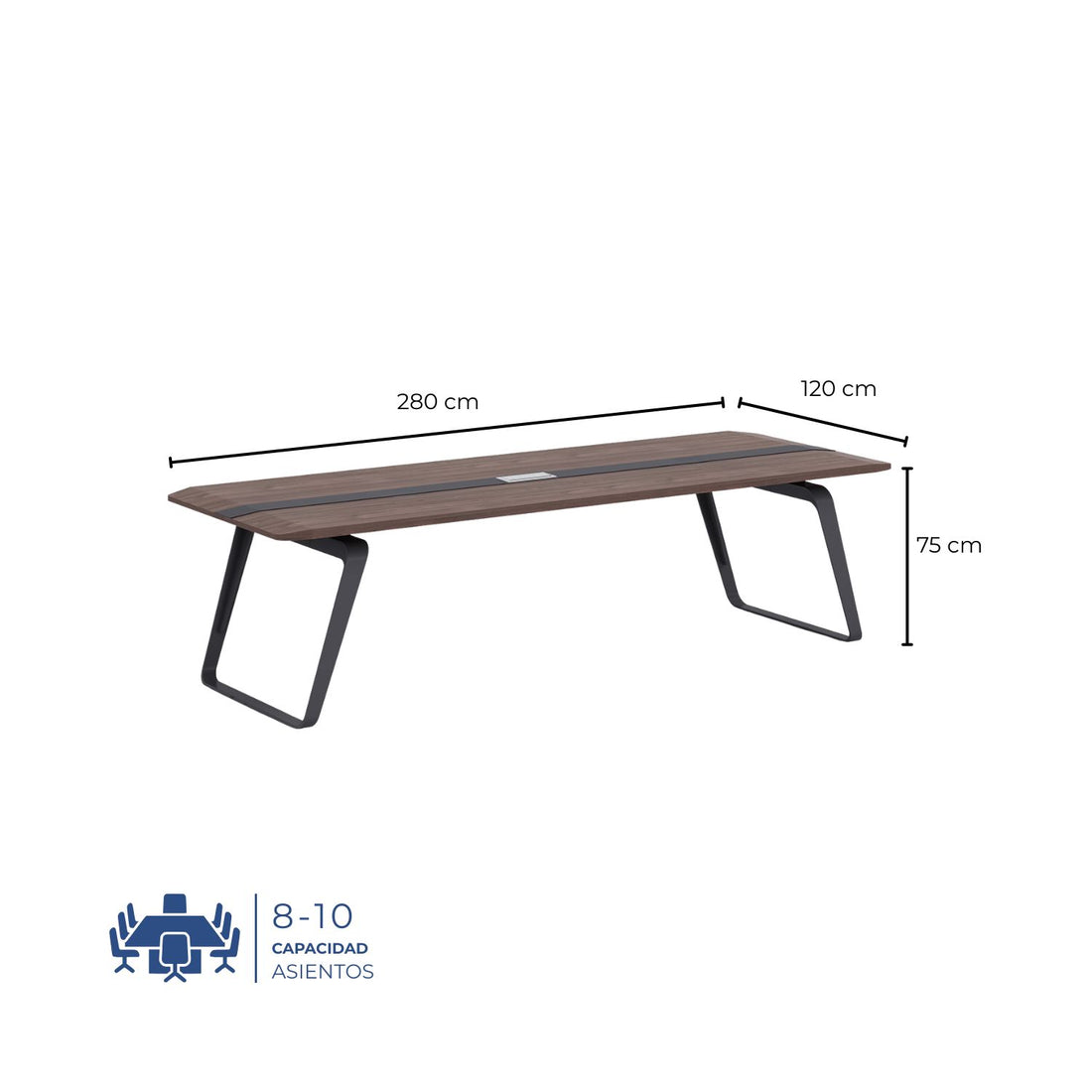 Mesa de Conferencia Waterfall-B