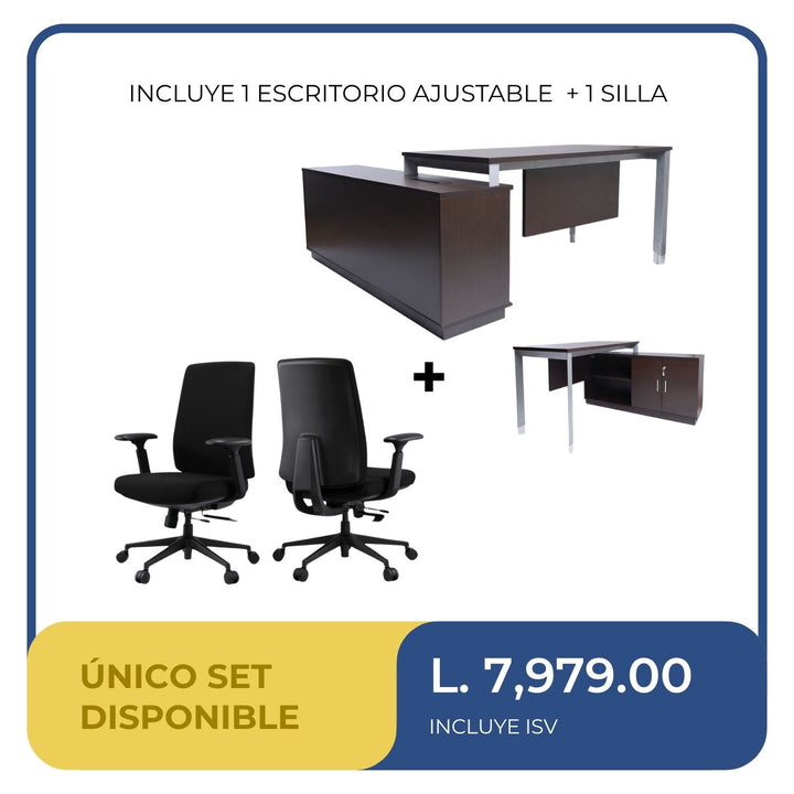 Kit Silla + Escritorio Escuadra