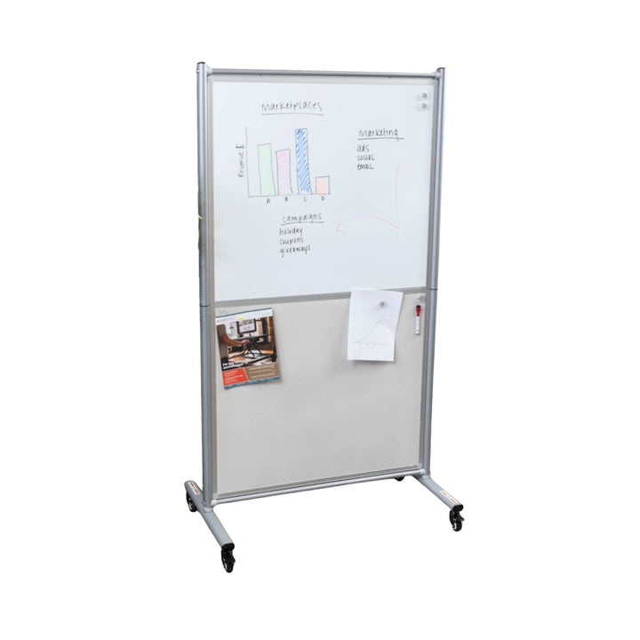 Pizarra Móvil Magnetica Dual