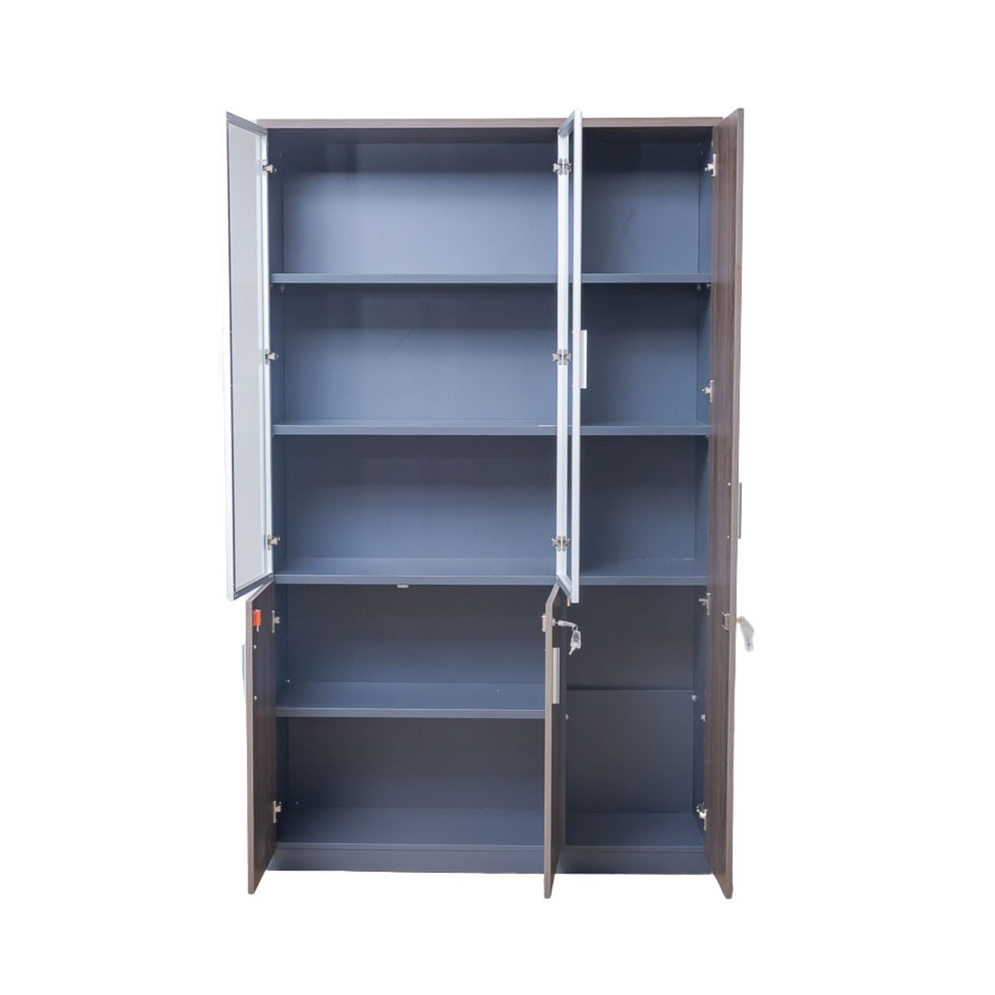 Librero Alto Puertas de Vidrio 2610