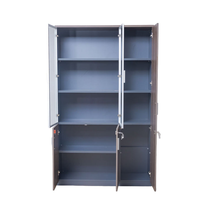 Librero Alto Puertas de Vidrio 2610
